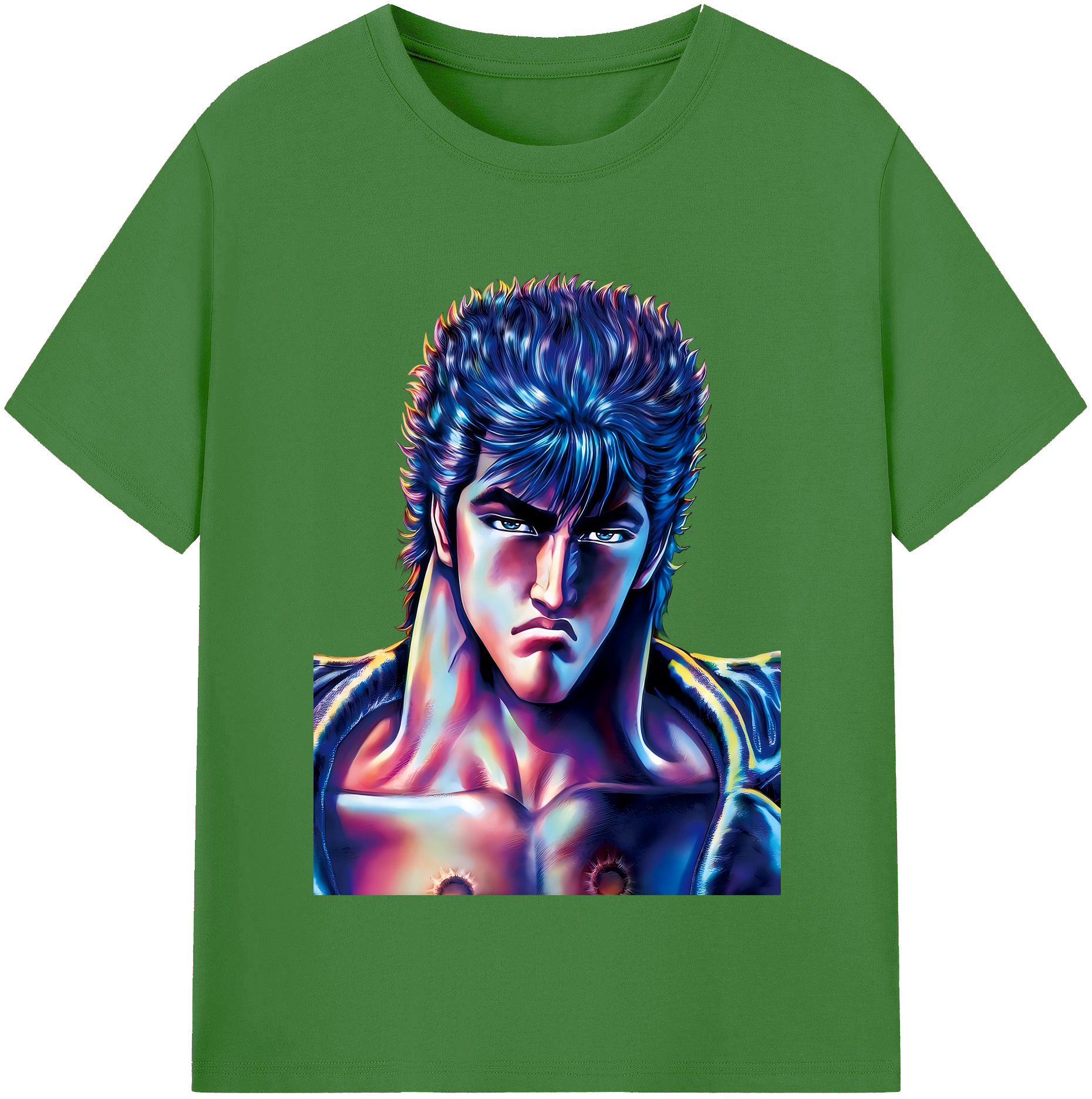 （画像用） 北斗の拳 Fist of the North Star レディースカジュアルプリントTシャツ（綿100％）